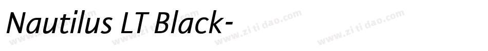 Nautilus LT Black字体转换